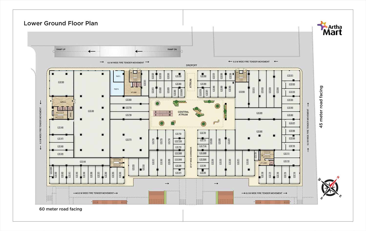 Lower Ground Floor Plan | Retails Shop