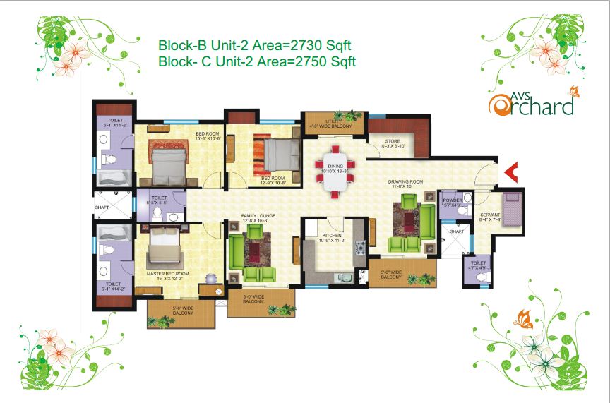 Block-B Unit-2 Area=2730 Sqft