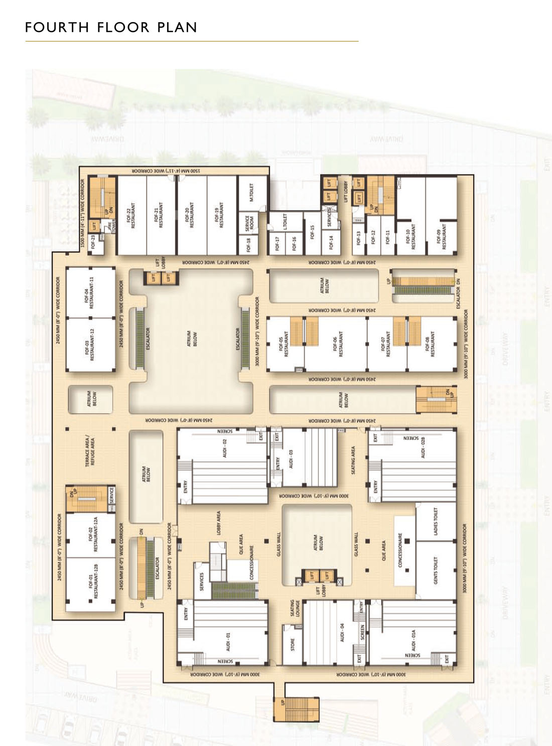 Fourth Floor Plan | Multiplex / Restaurants