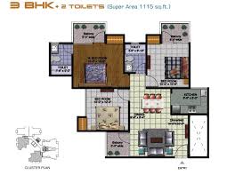 3 BHK Golf Homes apartment for sale