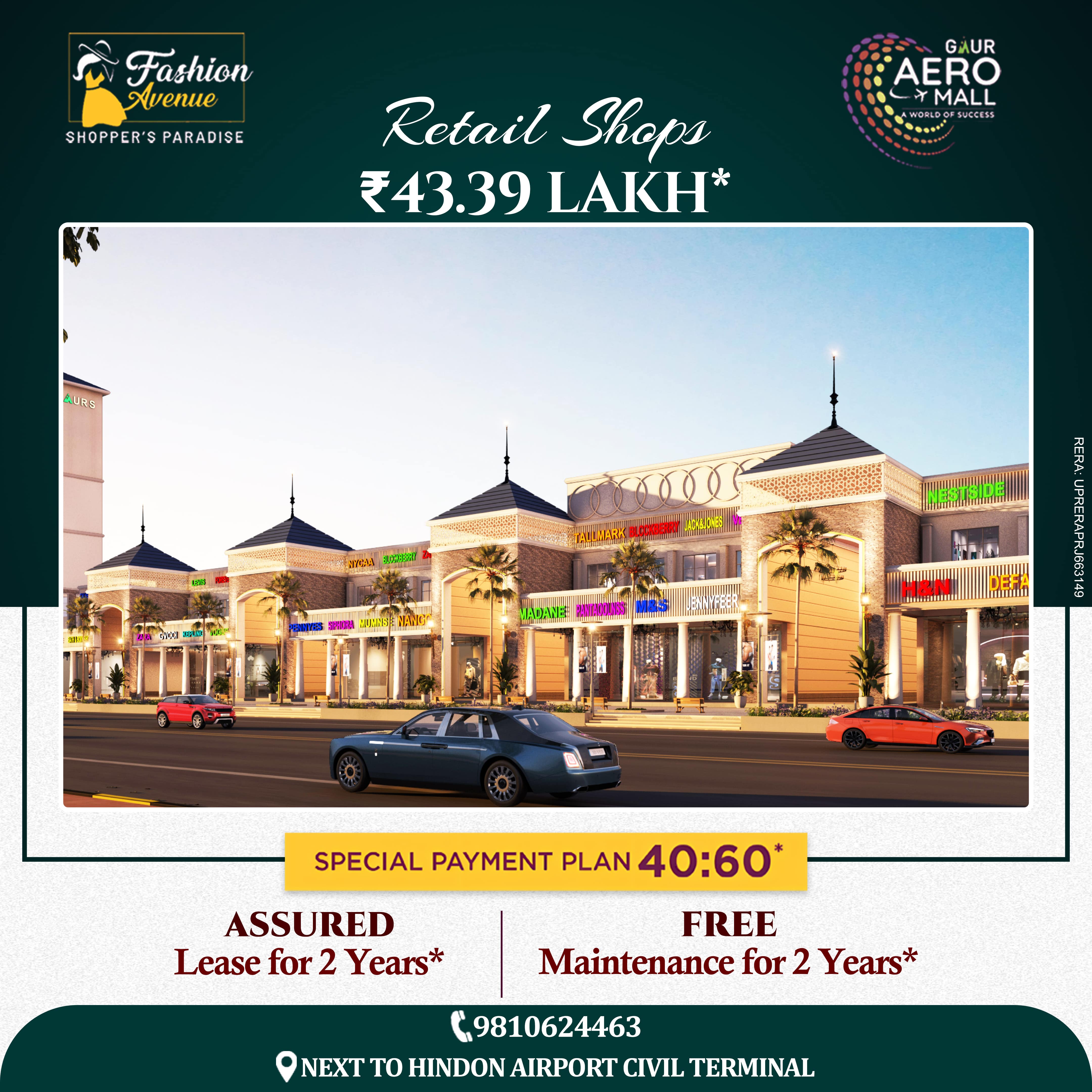 Gaur Aero Mall Retail Shop in Ghaziabad